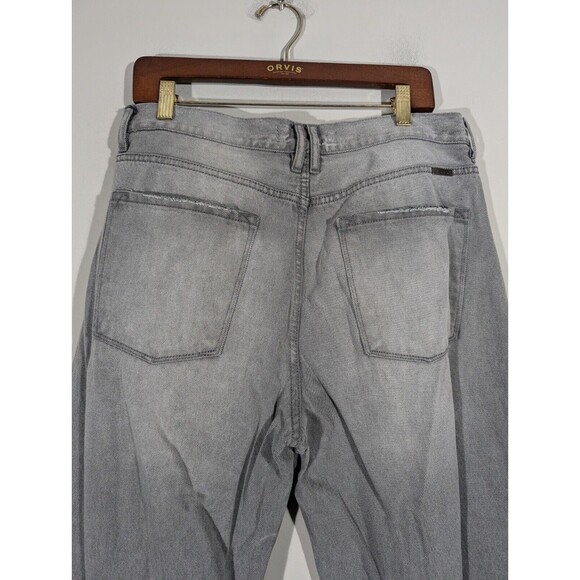 Kancan Jeans Women Sz 30‎ Grey 90's Baggy High Rise Straight Leg Button-Fly - Picture 3 of 10